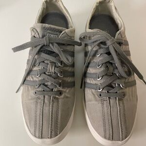 K-Swiss Women's Gray Lace-Up Sneakers